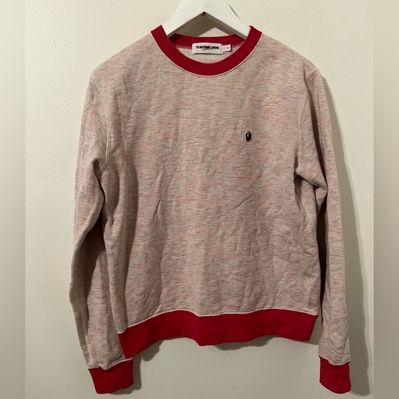 Bape Other - Unisex Vintage Bape Sweater Two Tone Color With Small Logo Pullover Size S